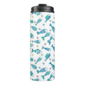 Patroon met vis en vis thermosbeker (Voorkant)