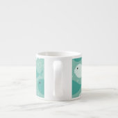 patroon met vis espresso kop (Achterkant)