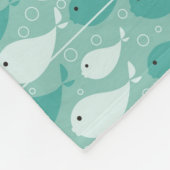 patroon met vis fleece deken (Hoek)