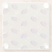 patroon met vis glazen onderzetter (Achterkant)