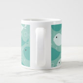 patroon met vis grote koffiekop (Achterkant)