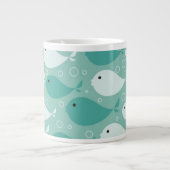 patroon met vis grote koffiekop (Voorkant)