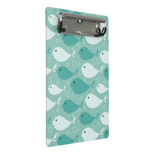 patroon met vis mini klembord (Schuin)