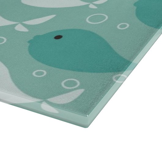 patroon met vis snijplank (Hoek)