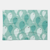 patroon met vis theedoek (Horizontaal)