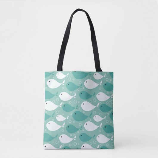 patroon met vis tote bag (Voorkant)