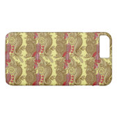 Patroon met vissen en golven Case-Mate iPhone case (Achterkant (Horizontaal))