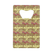 Patroon met vissen en golven creditkaart flessenopener (Achterkant)