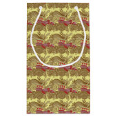 Patroon met vissen en golven klein cadeauzakje (Achterkant)