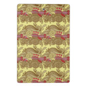 Patroon met vissen en golven mini klembord (Achterkant)