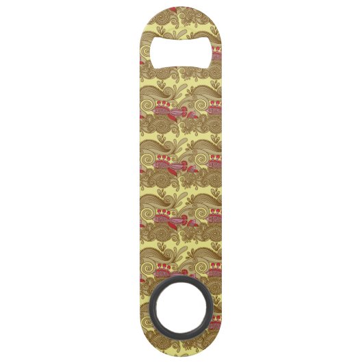 Patroon met vissen en golven speed flessenopener (Voorkant)