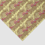 Patroon met vissen en golven tissuepapier (Detail)