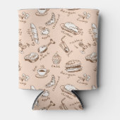 Patroon met voedsel blikjeskoeler (Voorkant)