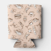 Patroon met voedsel blikjeskoeler (Achterkant)