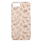 Patroon met voedsel Case-Mate iPhone case (Achterkant)
