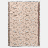 Patroon met voedsel deken (Voorkant Verticaal)