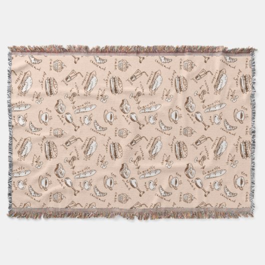 Patroon met voedsel deken (Voorkant)