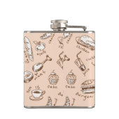 Patroon met voedsel heupfles (Achterkant)