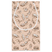 Patroon met voedsel klein cadeauzakje (Achterkant)