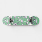 Patroon met voedsel skateboard (Horizontaal)