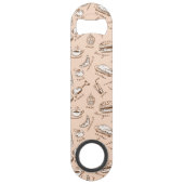 Patroon met voedsel speed flessenopener (Achterkant)