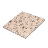 Patroon met voedsel tegeltje (Zijkant)