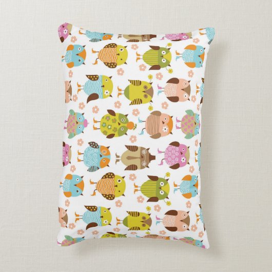 patroon met vogels accent kussen (Achterkant (Verticaal))