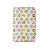 patroon met vogels badmat (Voorkant Verticaal)