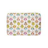 patroon met vogels badmat (Voorkant)