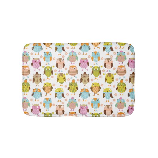 patroon met vogels badmat (Voorkant)