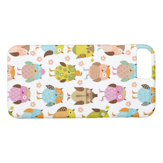 patroon met vogels Case-Mate iPhone case (Achterkant (Horizontaal))