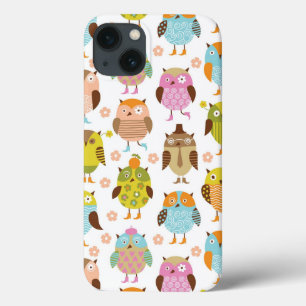 patroon met vogels iPhone 13 hoesje
