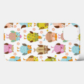 patroon met vogels Case-Mate iPhone case (Achterkant (horizontaal))