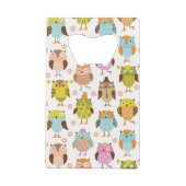 patroon met vogels creditkaart flessenopener (Achterkant)