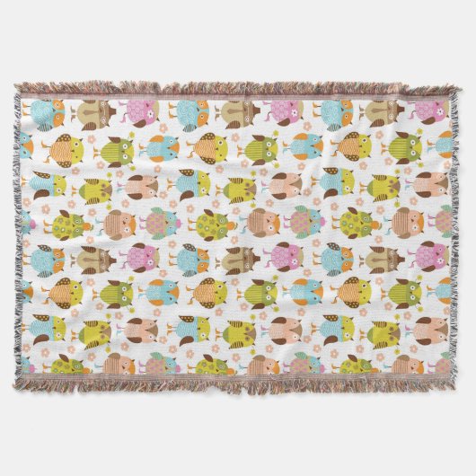 patroon met vogels deken (Voorkant)