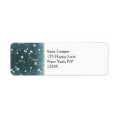 patroon met vogels en bladeren etiket (Voorkant)