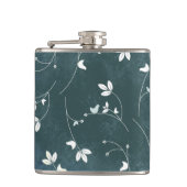 patroon met vogels en bladeren heupfles (Voorkant)