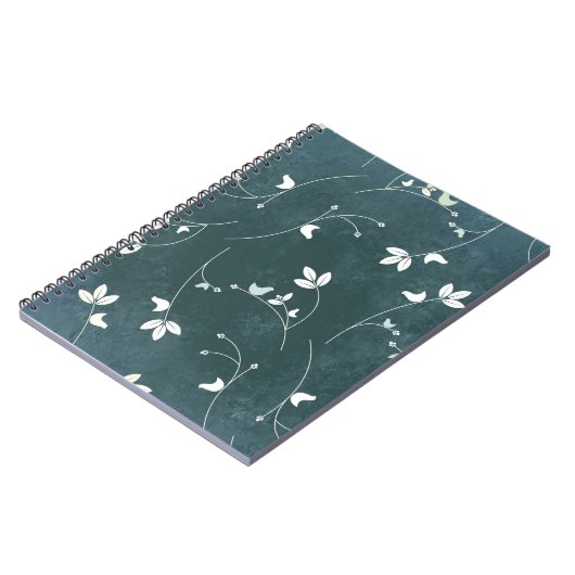 patroon met vogels en bladeren notitieboek (Linkerzijde)