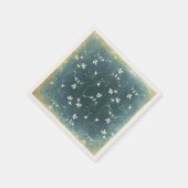  patroon met vogels en bladeren servetten (Hoek)