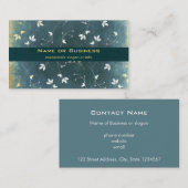 patroon met vogels en bladeren visitekaartje (Voorkant / Achterkant)