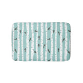 Patroon met vogels en bomen badmat (Voorkant)
