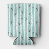 Patroon met vogels en bomen blikjeskoeler (Voorkant)