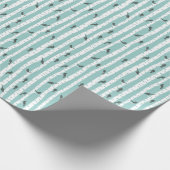 Patroon met vogels en bomen cadeaupapier (Hoek)