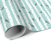 Patroon met vogels en bomen cadeaupapier (Rol Hoek)