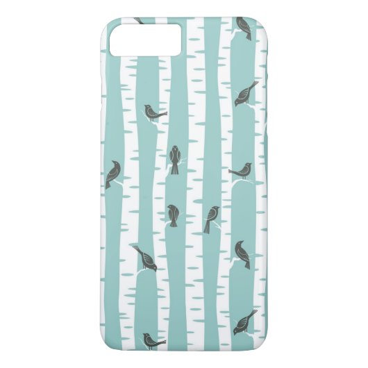 Patroon met vogels en bomen Case-Mate iPhone case (Achterkant)