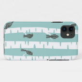 Patroon met vogels en bomen Case-Mate iPhone case (Achterkant (horizontaal))
