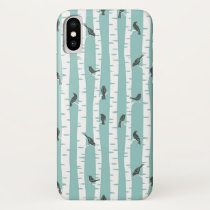 Patroon met vogels en bomen Case-Mate iPhone case