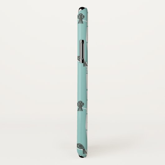 Patroon met vogels en bomen Case-Mate iPhone case (Achterkant / rechts)