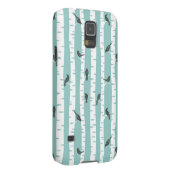 Patroon met vogels en bomen Case-Mate samsung galaxy hoesje (Back/Rechts)