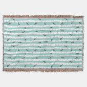 Patroon met vogels en bomen deken (Voorkant)